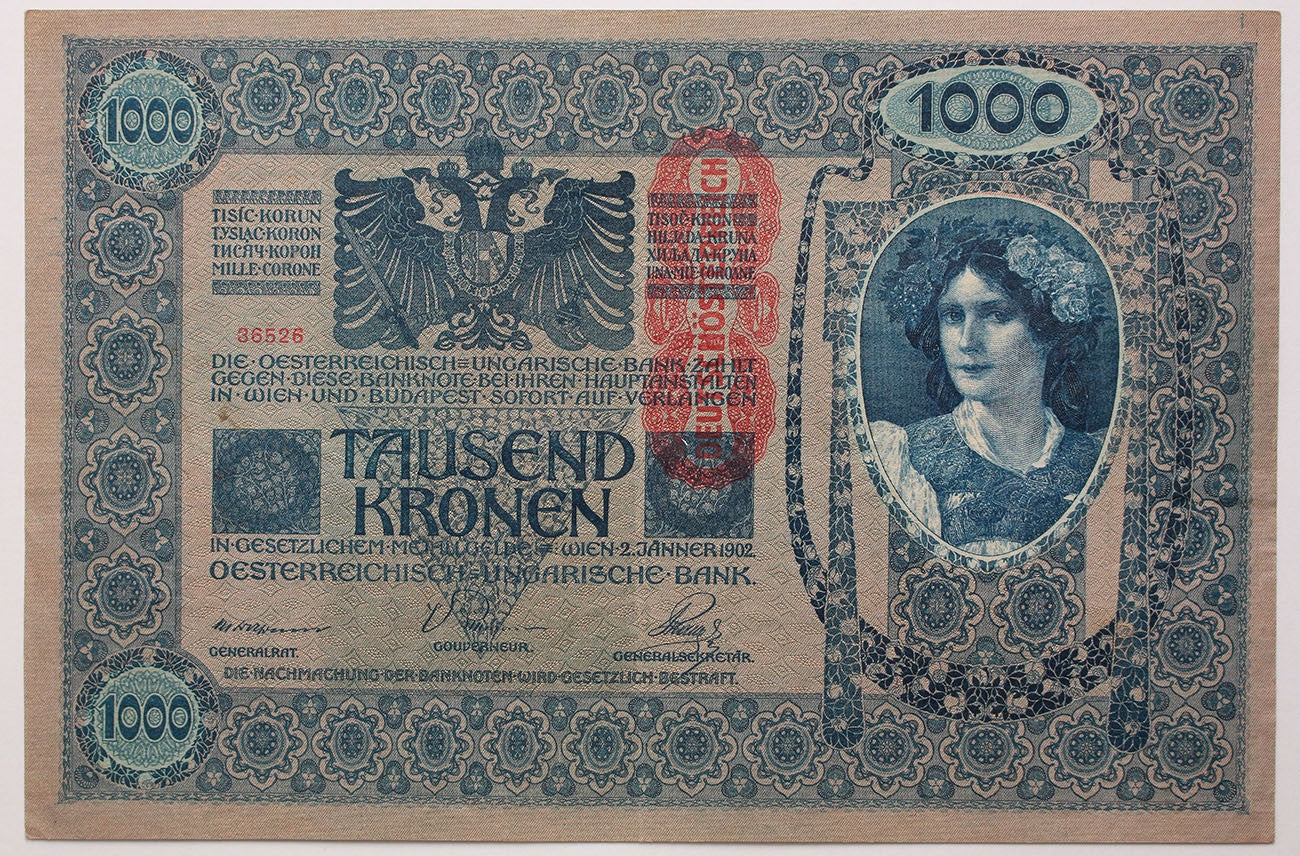 1000 korona 1902 DÖ FB.
