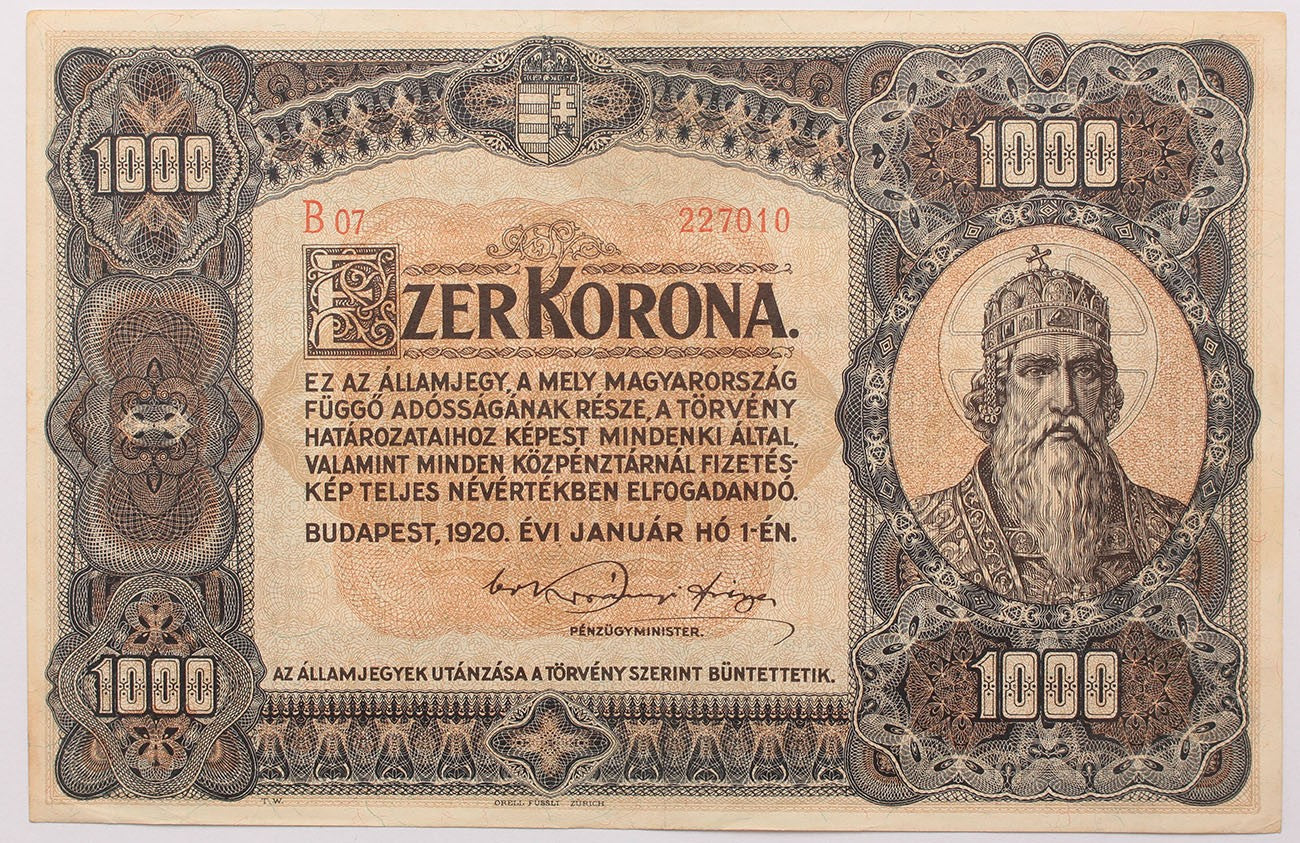 1000 korona 1920