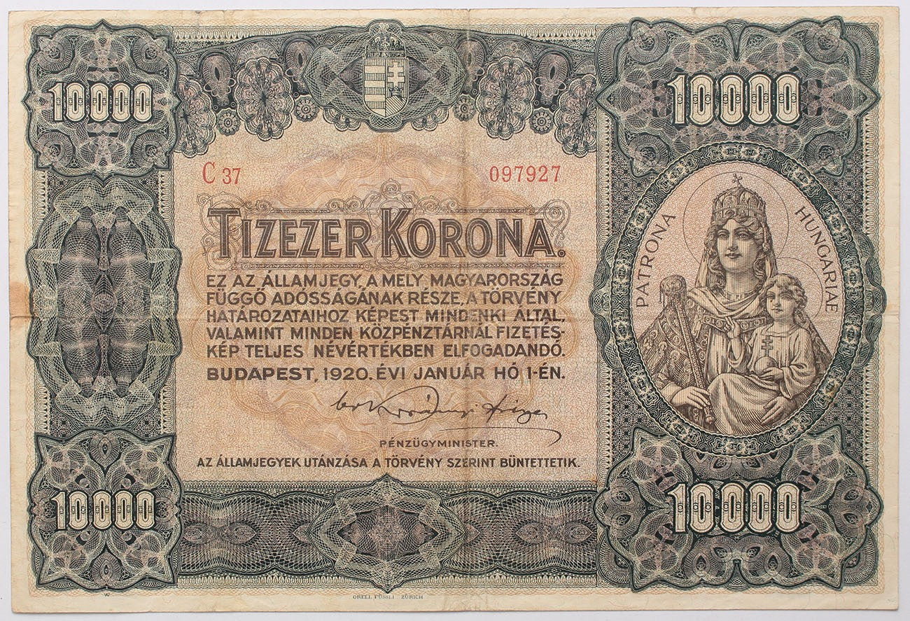 10000 korona 1920