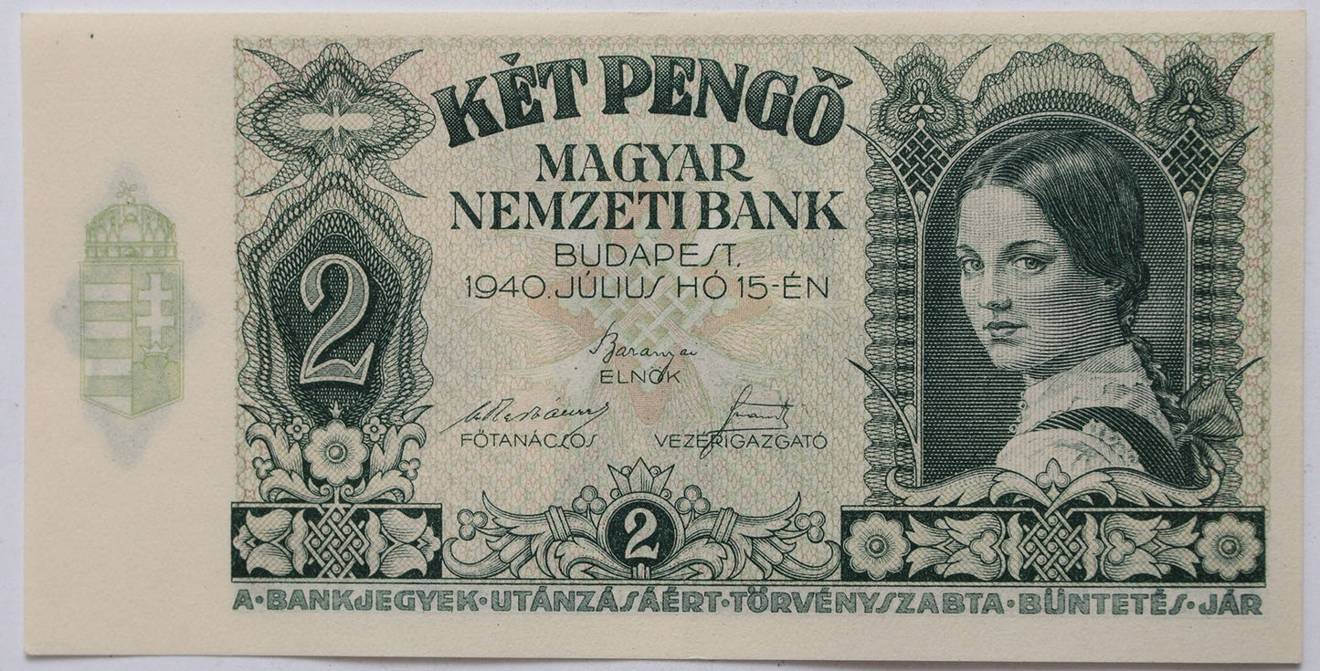 2 pengő 1940