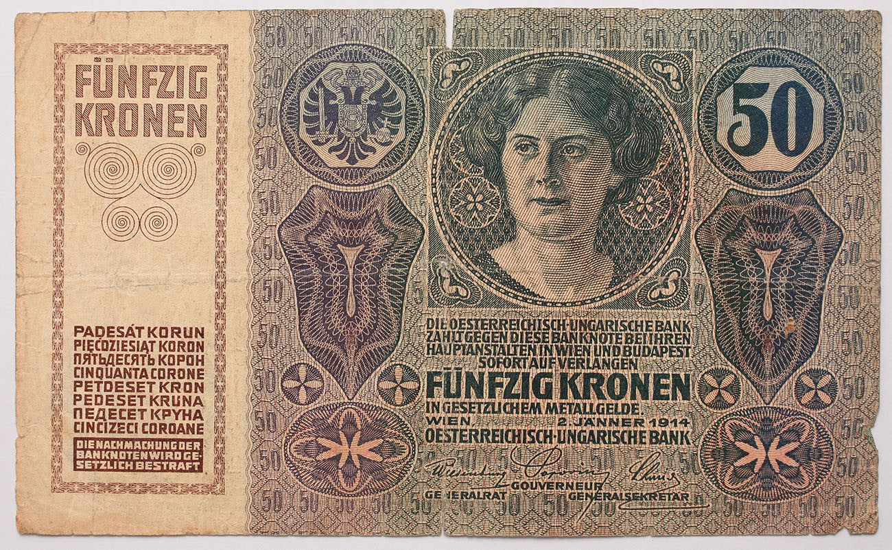 50 korona 1914 Magyarország FB.