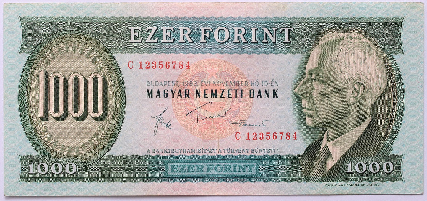 1000 forint 1983 C sorozat