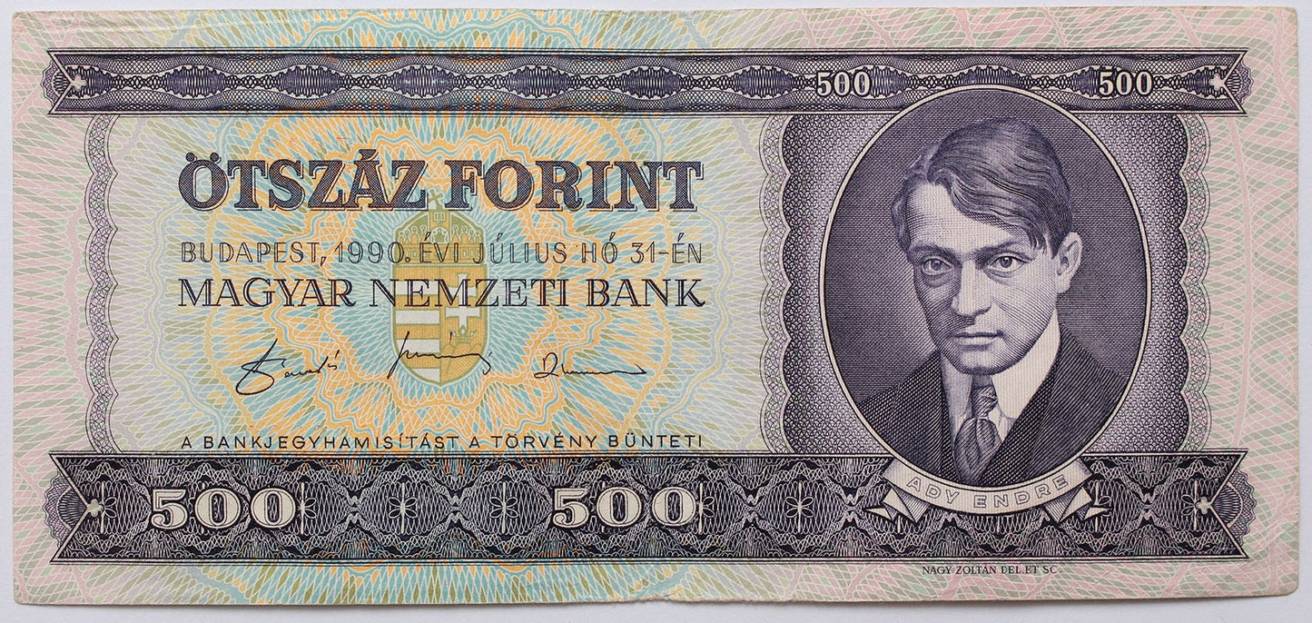 500 forint 1990 E sorozat