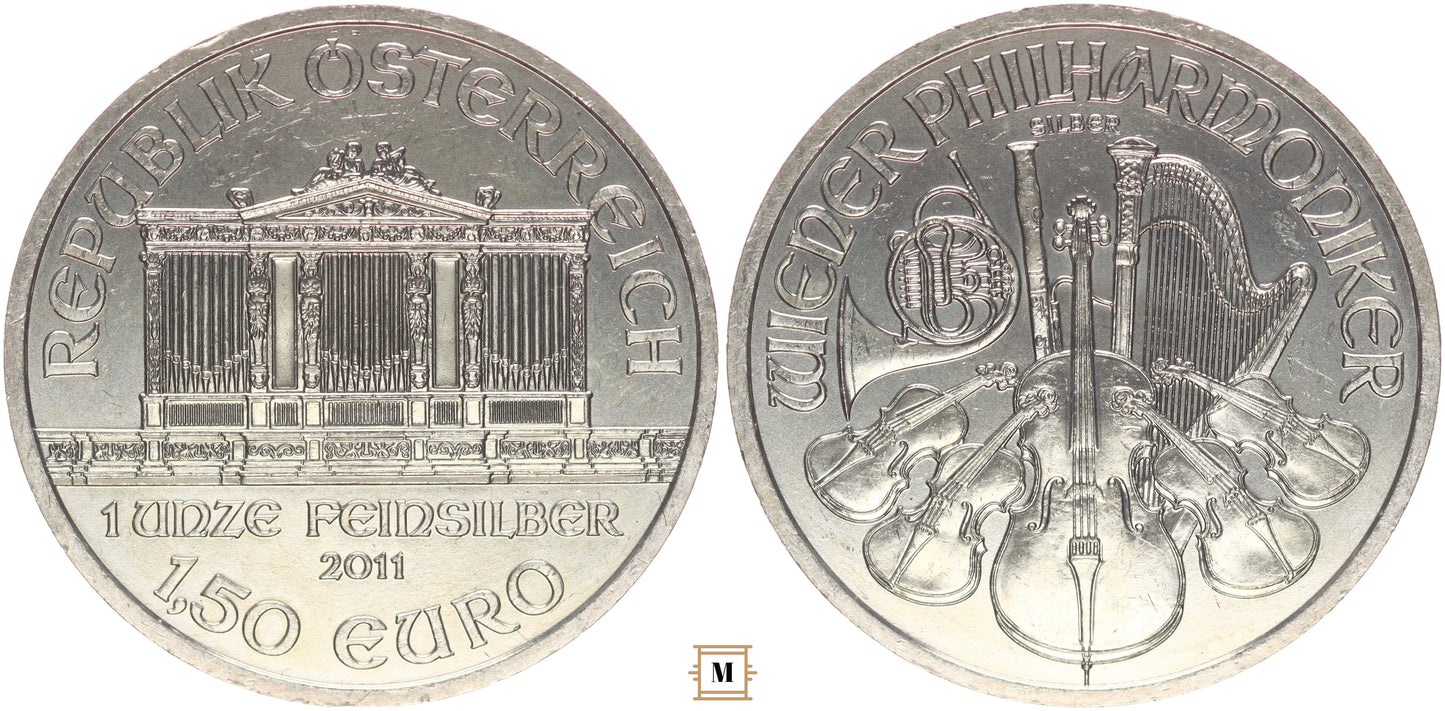 Ausztria 1,5 euro 2011 Unciás Befektetési Érem