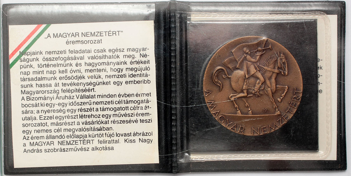 Az erdélyi menekültekért bronzérem 1989