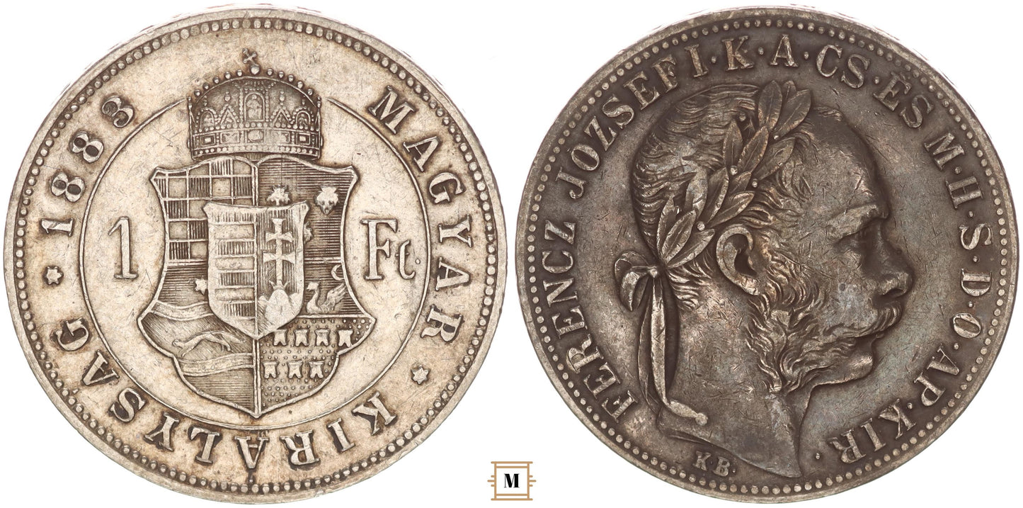 Ferenc József 1 forint 1883 KB