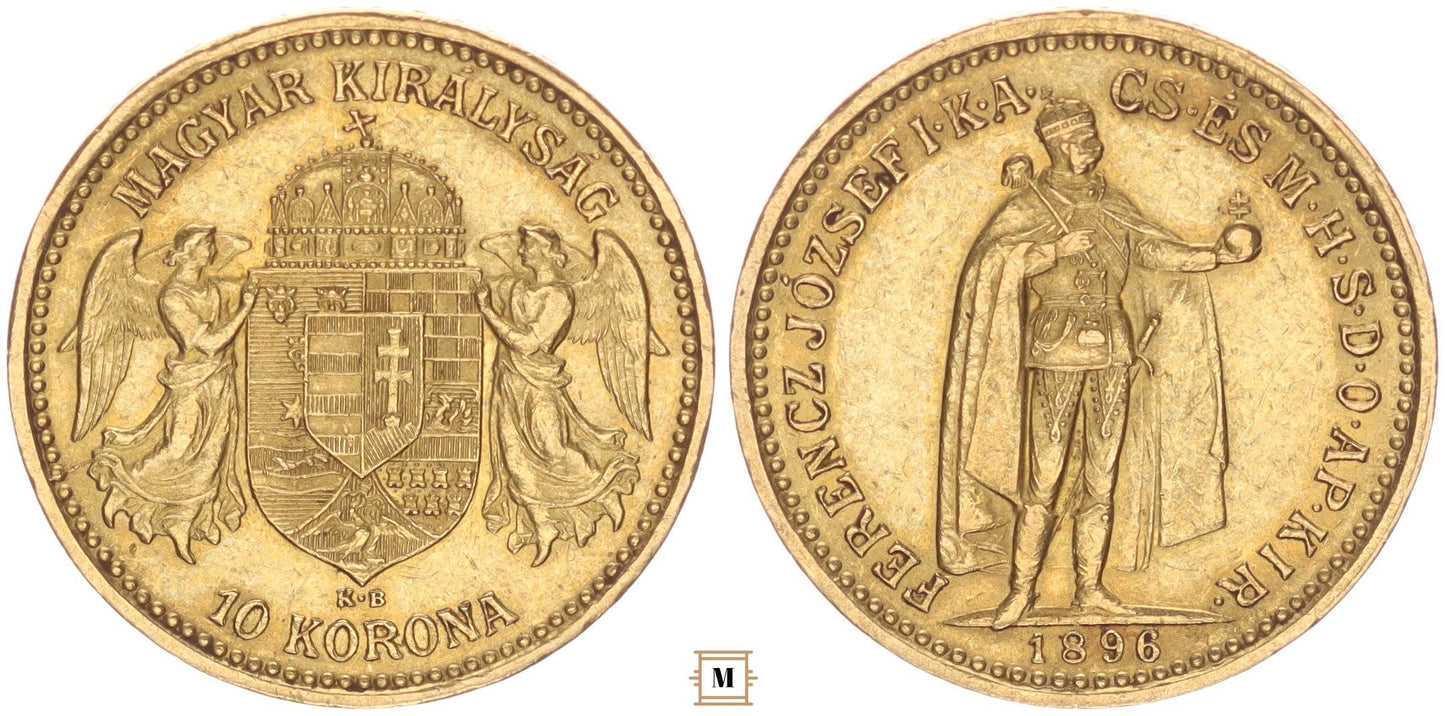 Ferenc József 10 korona 1896 KB R!