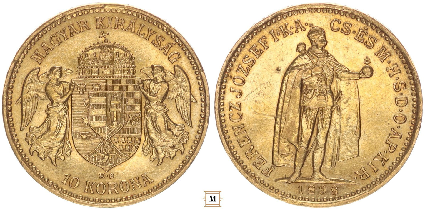 Ferenc József 10 korona 1898 KB