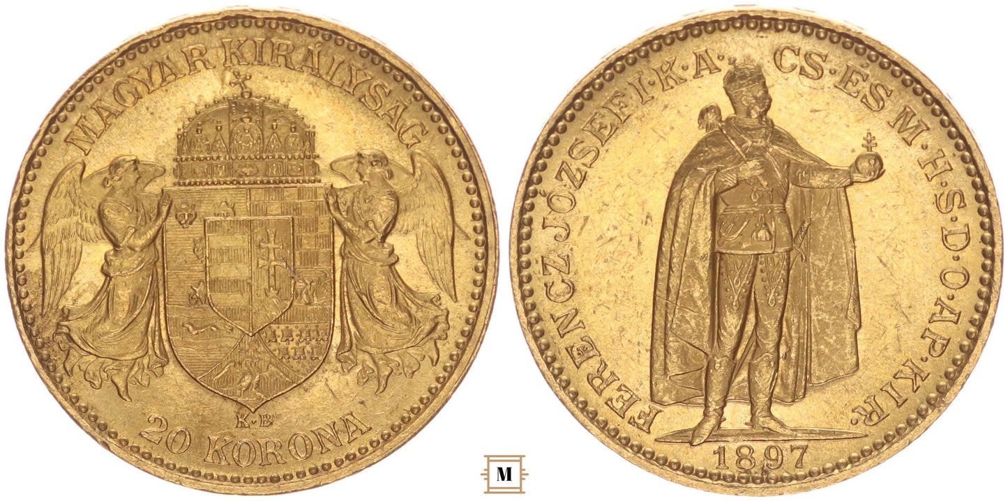 Ferenc József 20 korona 1897 KB