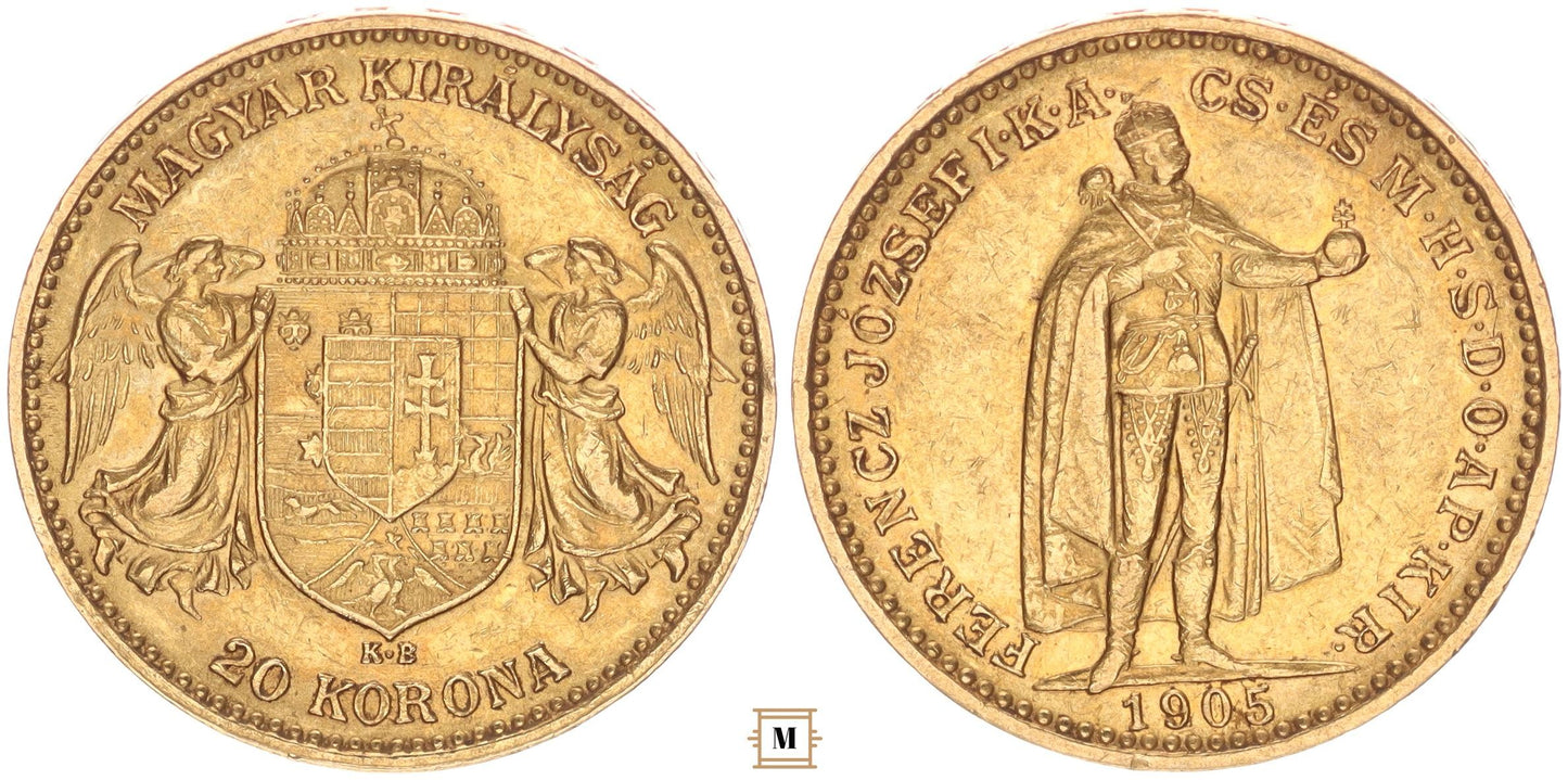 Ferenc József 20 korona 1905 KB