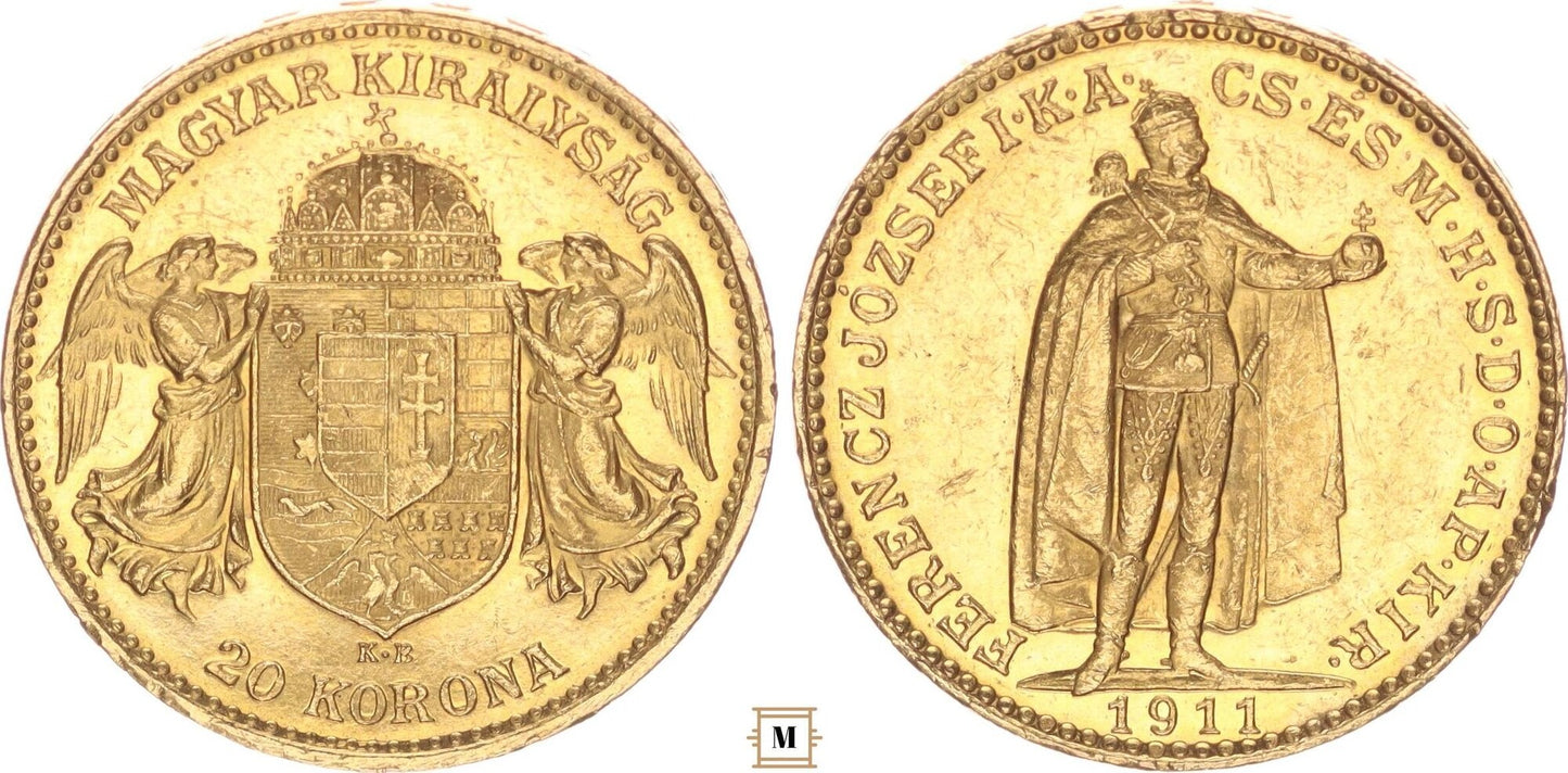 Ferenc József 20 korona 1911 KB