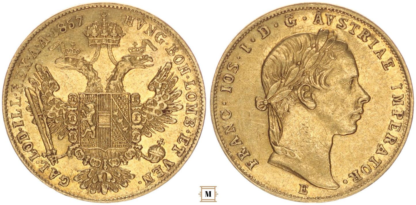 Ferenc József dukát 1857 E