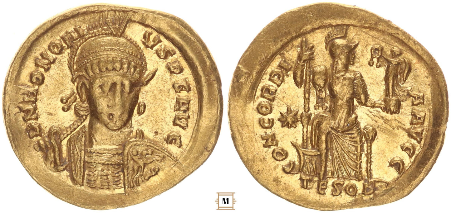 Honorius (393-423) solidus Thessalonica