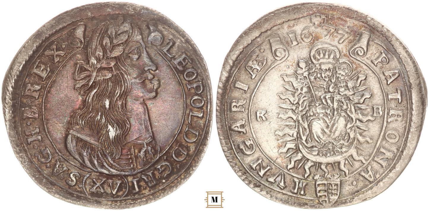 I. Lipót 15 krajcár 1677 KB