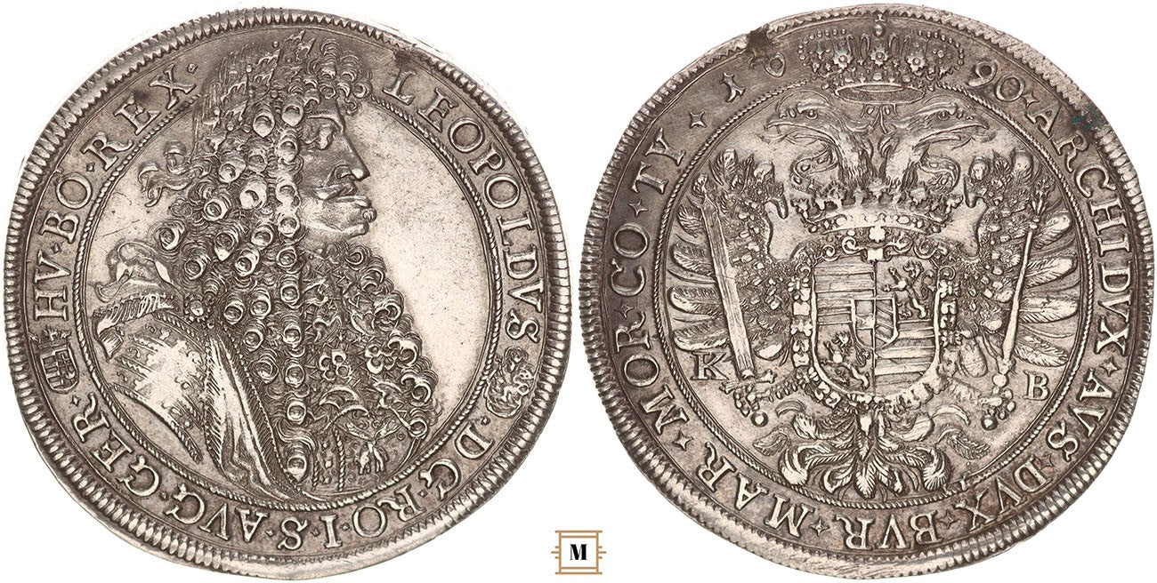 I. Lipót tallér 1690 KB