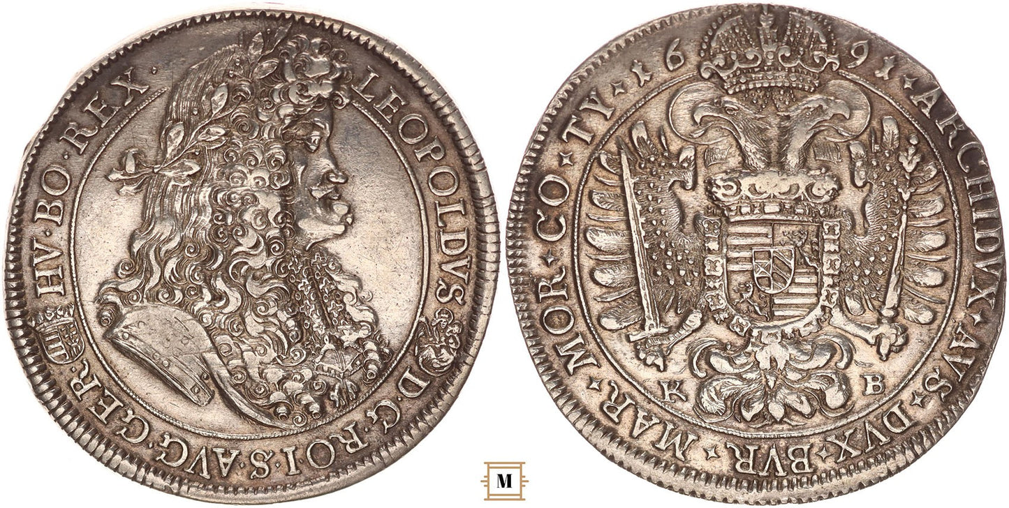 I. Lipót tallér 1691 KB