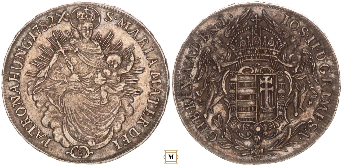 II. József 1/2 tallér 1782 B
