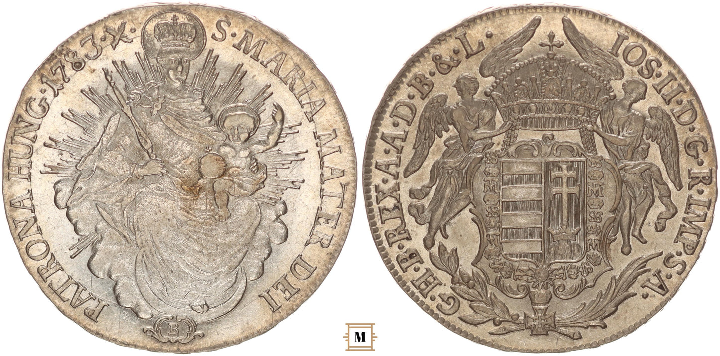 II. József 1/2 tallér 1783 B