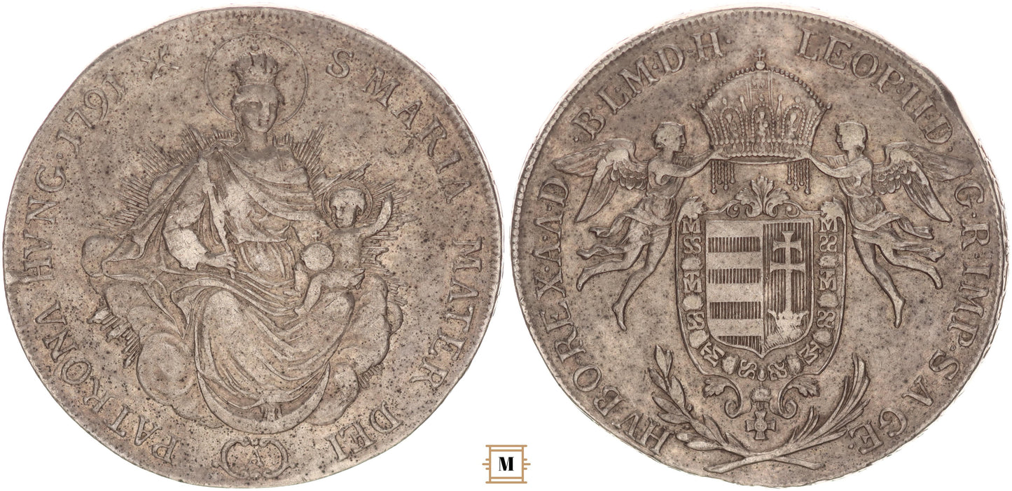 II. Lipót tallér 1791 A R!