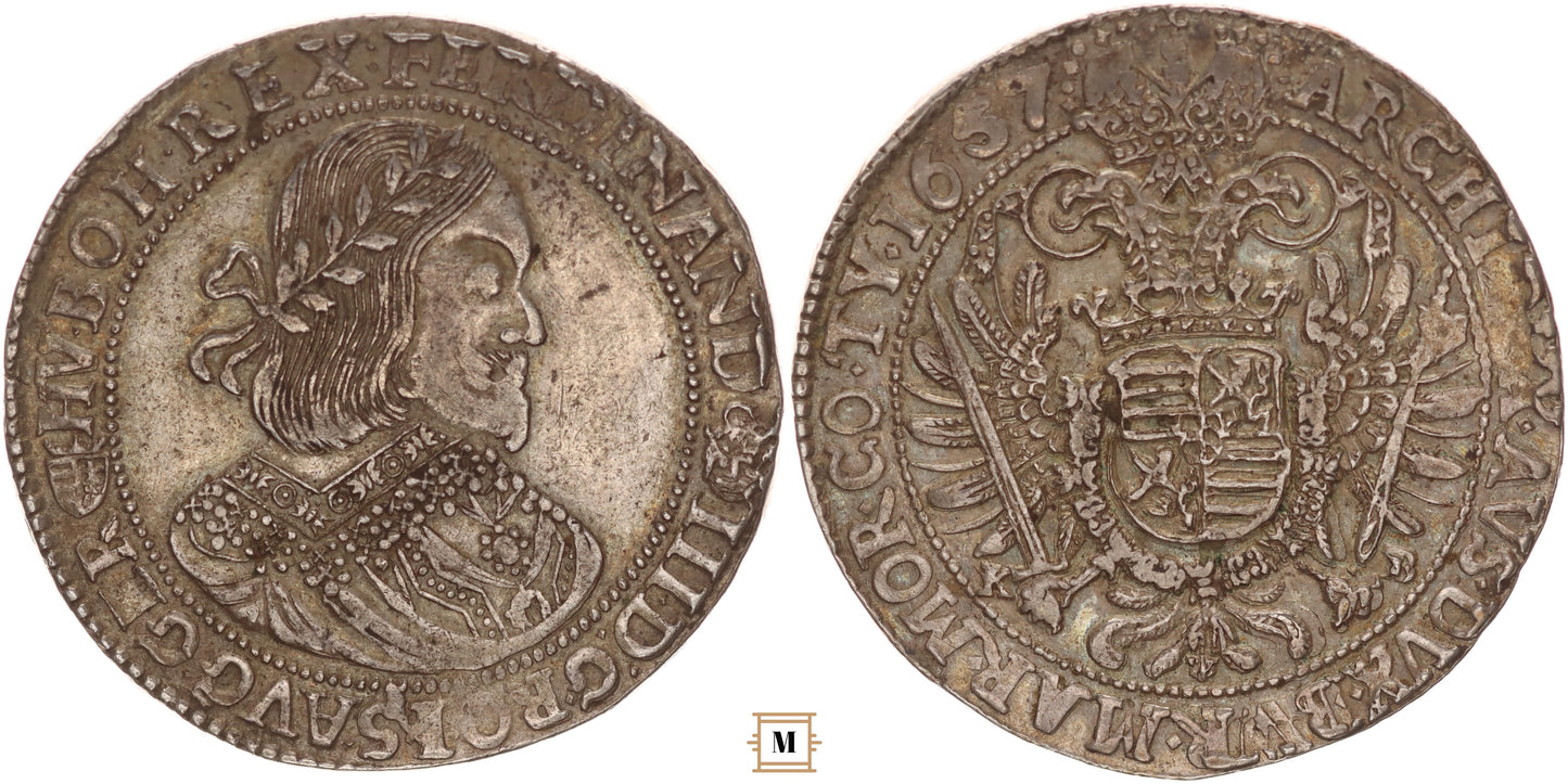 III. Ferdinánd tallér 1657 KB