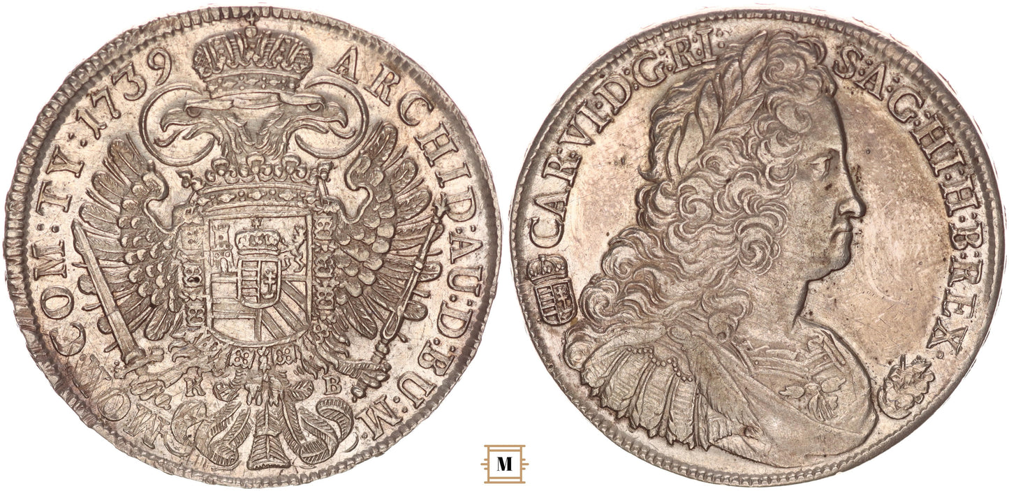 III. Károly tallér 1739 KB