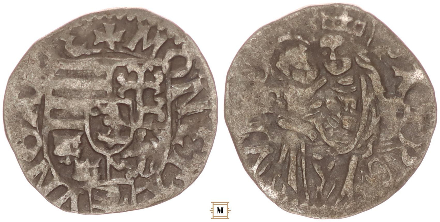 I.Mátyás 1458-1490 Denár S-W Bécs ÉH 569