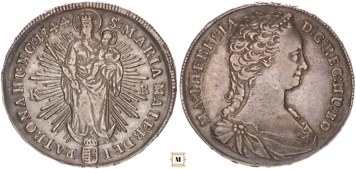 Mária Terézia 1/2 tallér 1744 KB