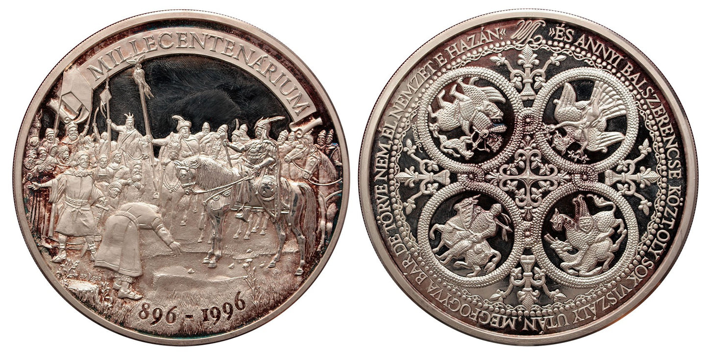 Milleniumi ezüstérem 1kg Ag(.999)
