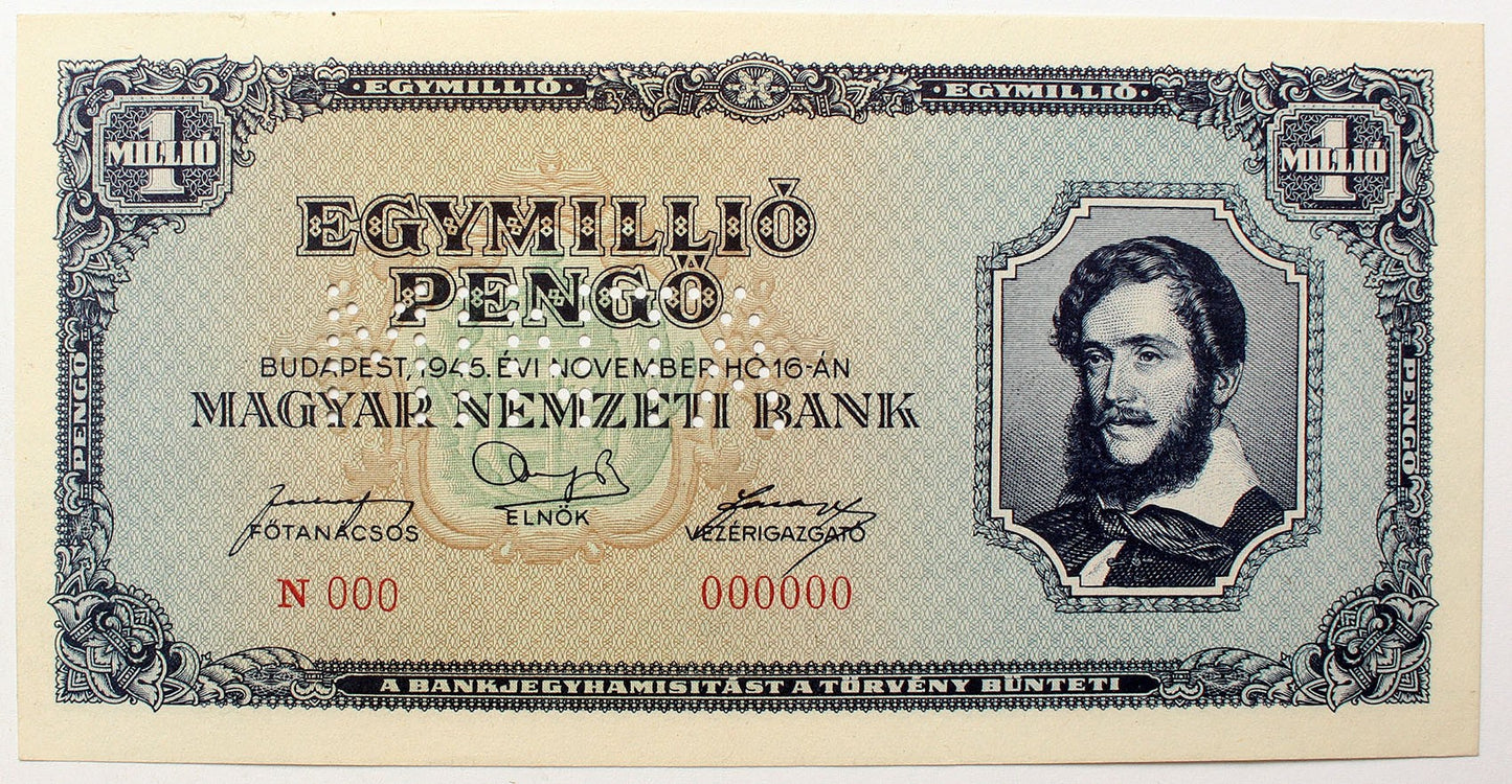 Egymillió pengő 1945 MINTA