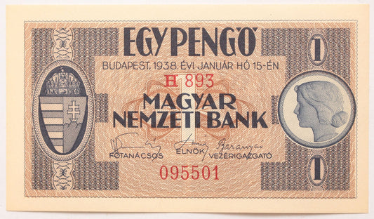 1 pengő 1938