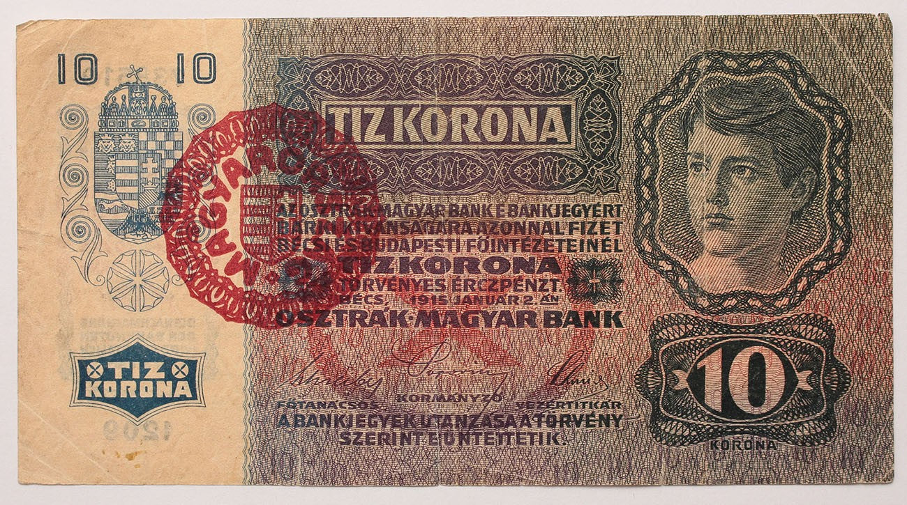 10 korona 1915 Magyarország FB.