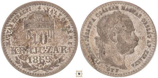 10 krajcár 1869 GYF