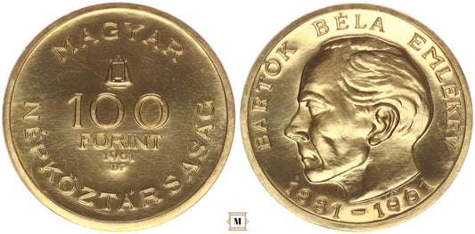 100 forint Bartók Béla 1961 BP