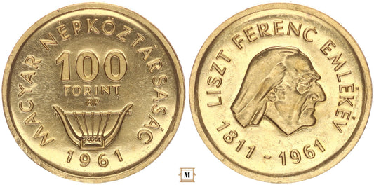 100 forint Liszt Ferenc 1961 BP