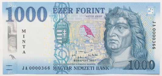 1000 forint 2021 JA MINTA (2 db)