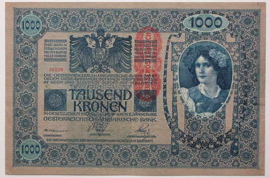 1000 korona 1902 DÖ FB.