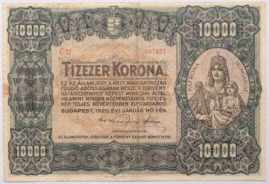 10000 korona 1920