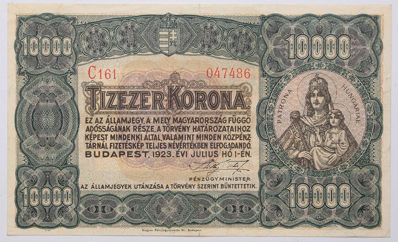 10000 korona 1923