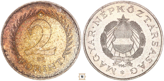 2 forint 1967 BP - kabinet sorból ezüst