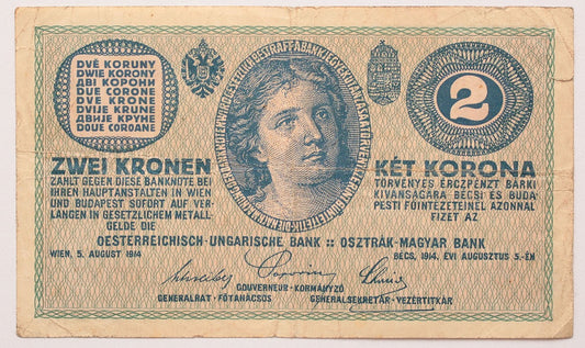 2 korona 1914 C sorozat