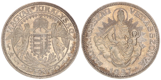 2 pengő 1937 BP