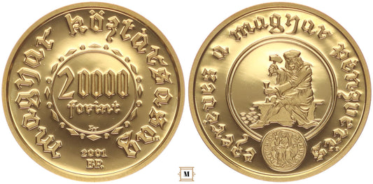 20 000 forint Ezeréves a magyar pénzverés 2001 BP