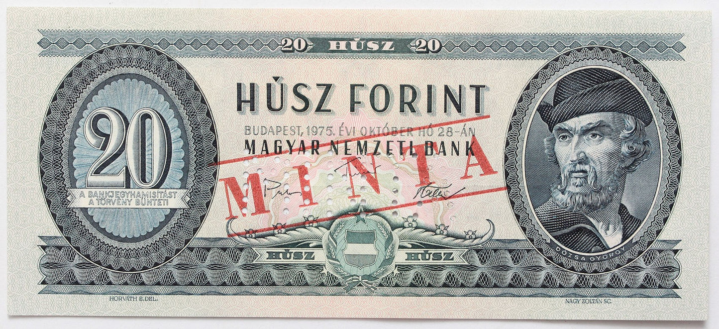 20 forint 1975 MINTA