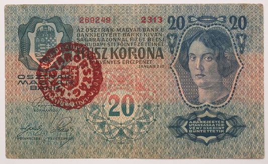 20 korona 1913 I. Kiadás