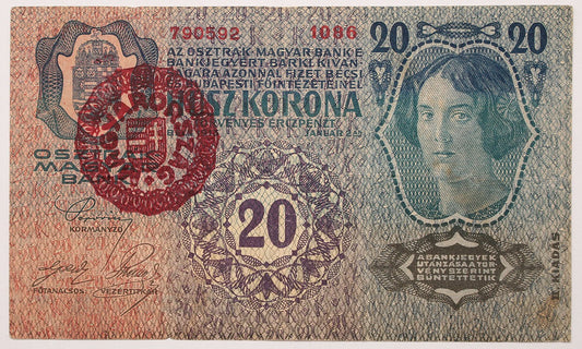 20 korona 1913 II. kiadás