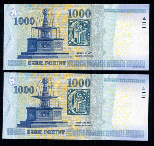 2011 1000 Forint DC - sorszámkövető