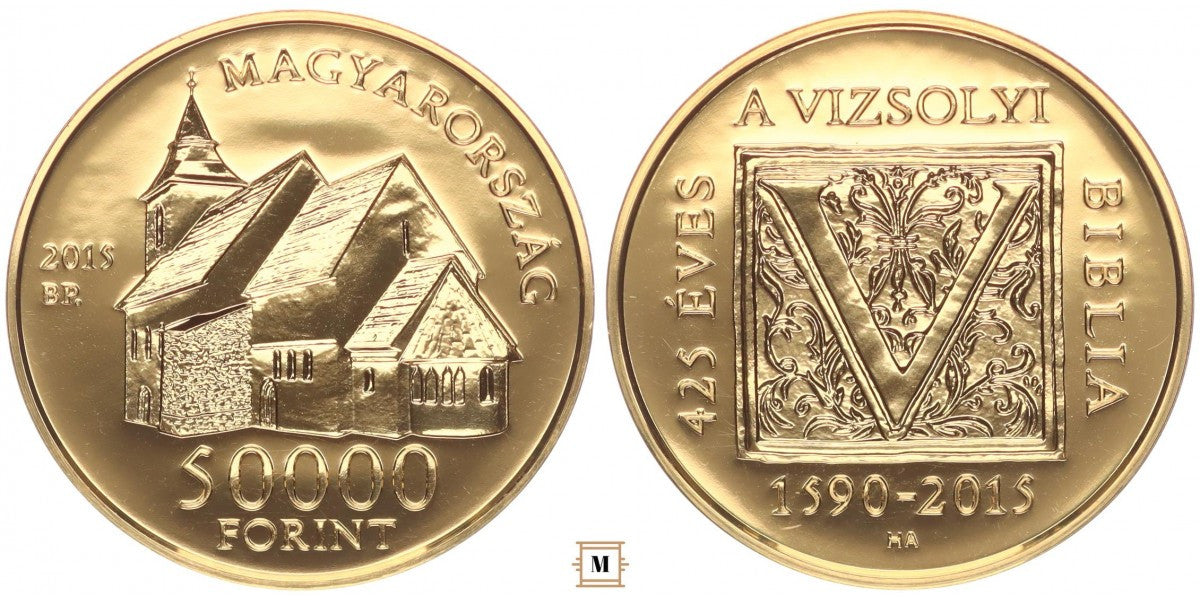 50000 forint Vizsolyi biblia 2015 BP