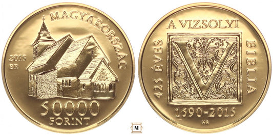50000 forint Vizsolyi biblia 2015 BP