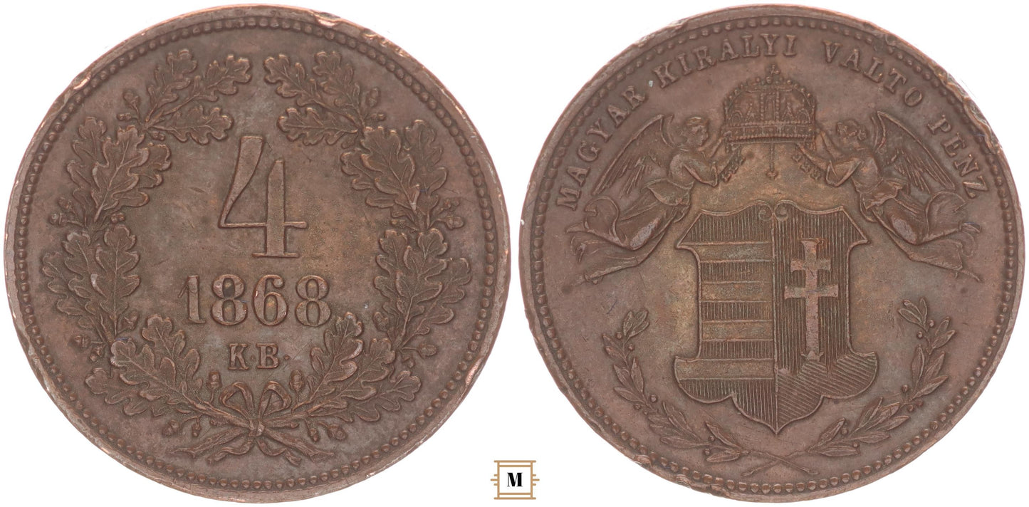 4 krajcár 1868 KB