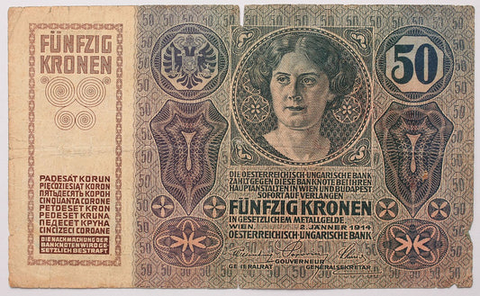 50 korona 1914 Magyarország FB.